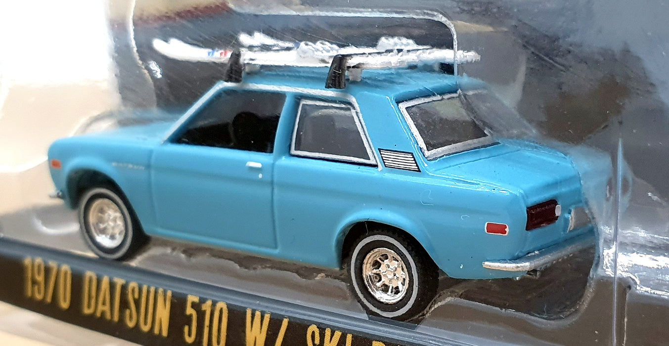 Greenlight 1/64 Scale 39100-C - 1970 Datsun 510  with Ski Roof Rack