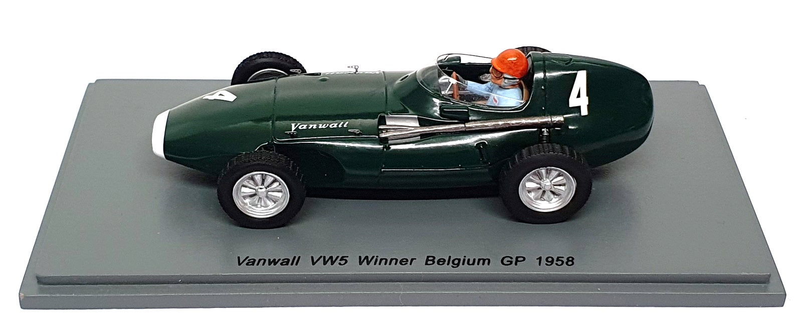 Spark 1/43 Scale S4872 - F1 Vanwall VW5 #4 Winner Belgium GP 1958 T. Brooks