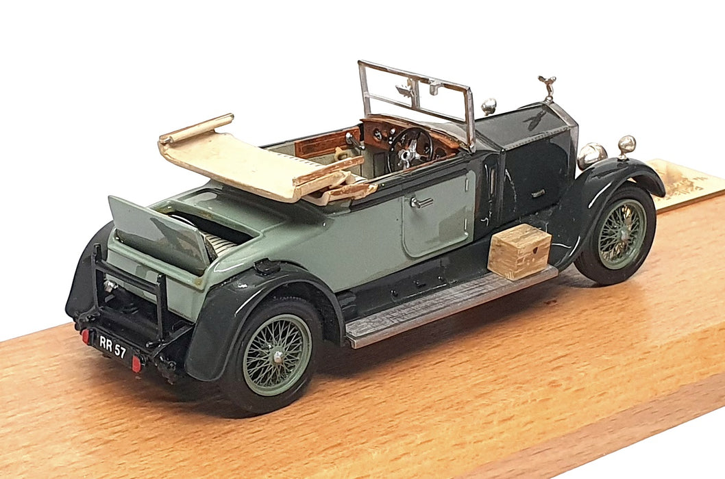 Top Marques 1/43 Scale GS13 - 1927 Rolls Royce 20hp ¾ DHC By Harrison 2T Green