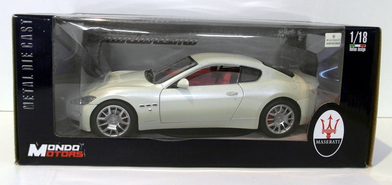 Mondo 1/18 Scale Diecast - 500413 Maserati Gran Turismo - White