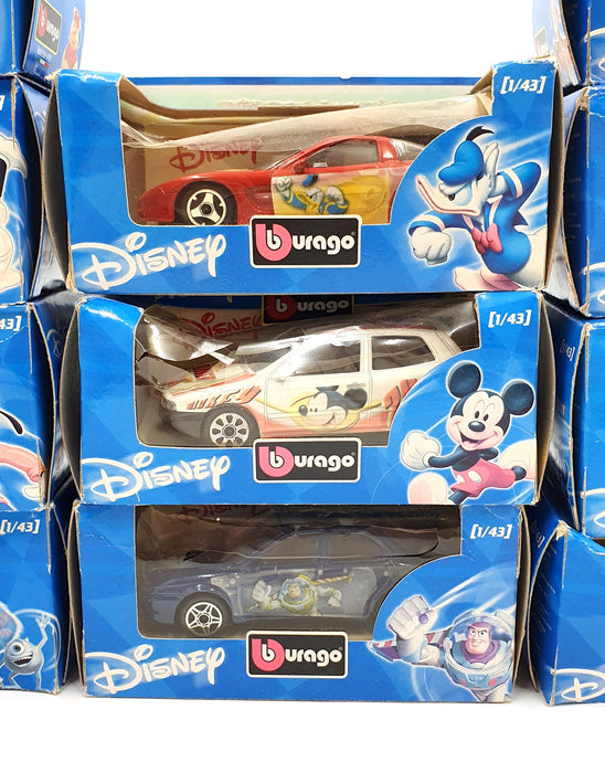 Burago 1/43 Scale Diecast DIS11 - Set Of 11 Disney Character Themed Cars