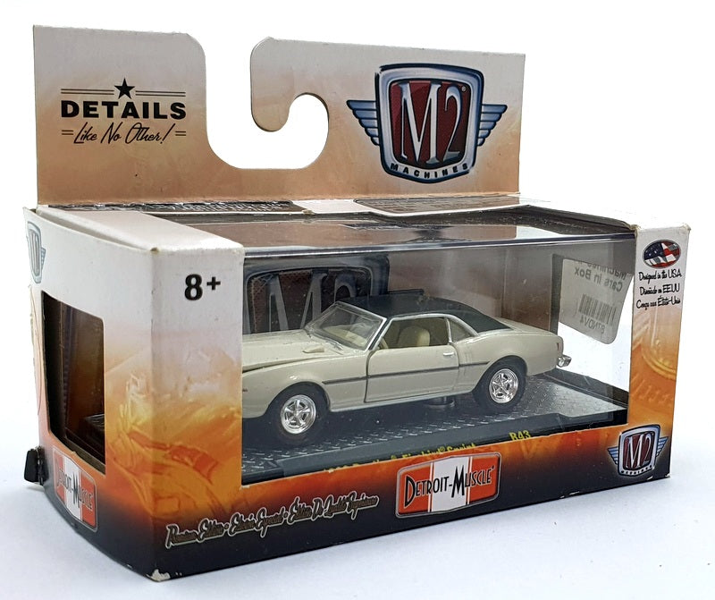 Castline M2 Machines 1/64 Scale R43 - 1968 Pontiac Firebird Sprint - Cream/Black