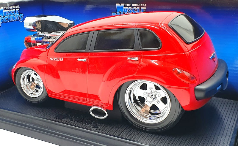 Muscle Machine 1/18 Scale Diecast 71165 - 2000 Chrysler PT Cruiser - Red