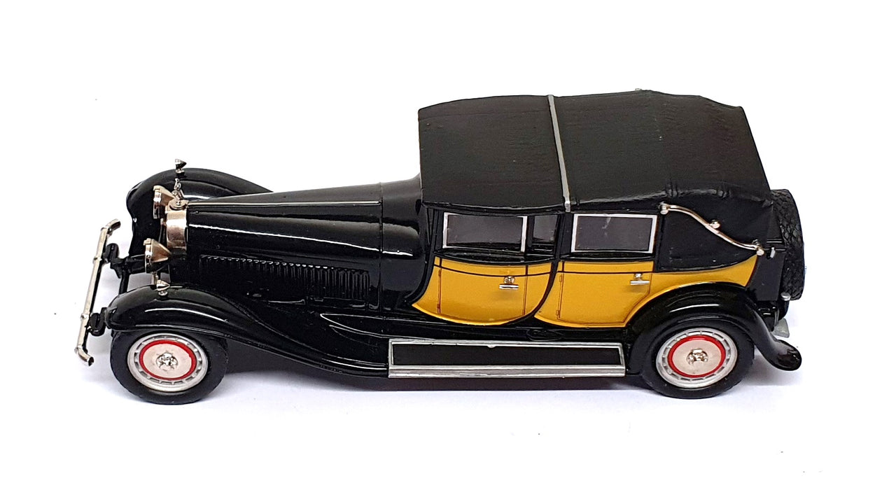 Minimarque 43 1/43 Scale UK9A - 1931 Bugatti Type 41 Royale RHD - Black/Yellow