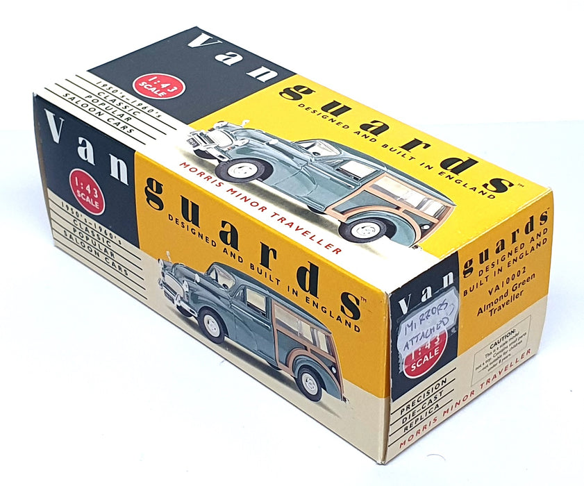 Vanguards 1/43 Scale Diecast VA10002 - Morris Minor Traveller - Almond Green