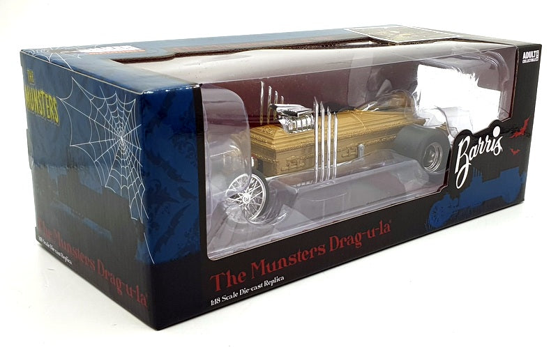 Auto World 1/18 Scale AWSS137 - The Mungsters Drag-u-la - Gold