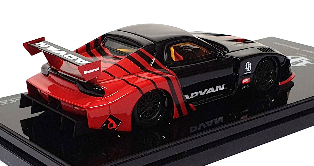 TSM 1/43 Scale TSMV0026 - Mazda RX-7 LB Super Silhouette Advan - Black/Red