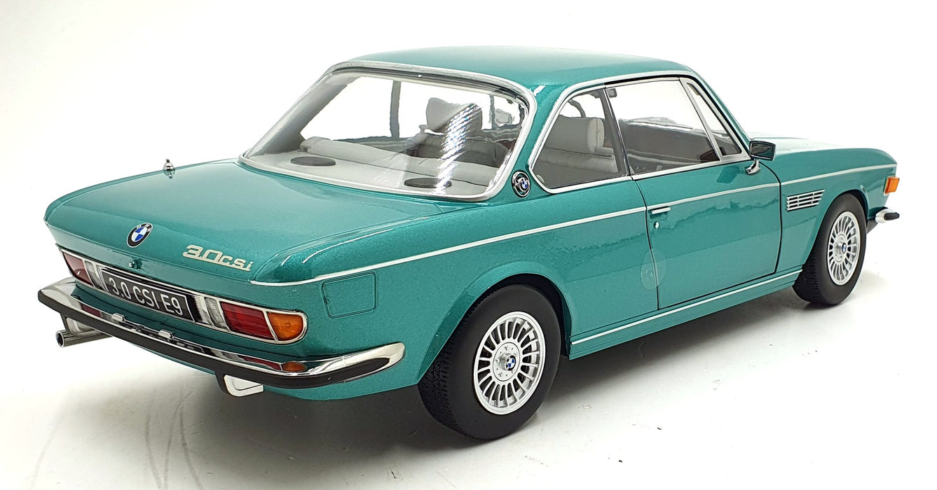 KK Scale 1/12 Scale KKDC120191A - 1971 BMW 3.0 CSi (E9) - Met. Turquoise