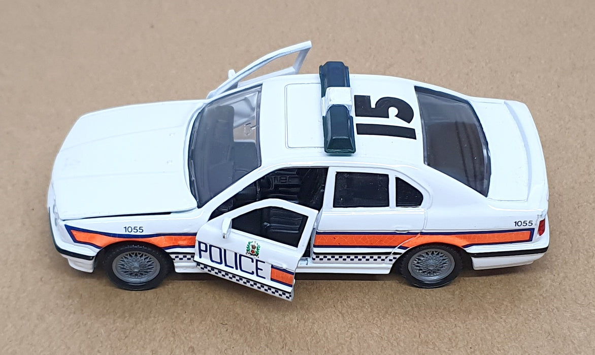 Corgi Appx 13cm Long Diecast 57801 - BMW 525i Police Car - White