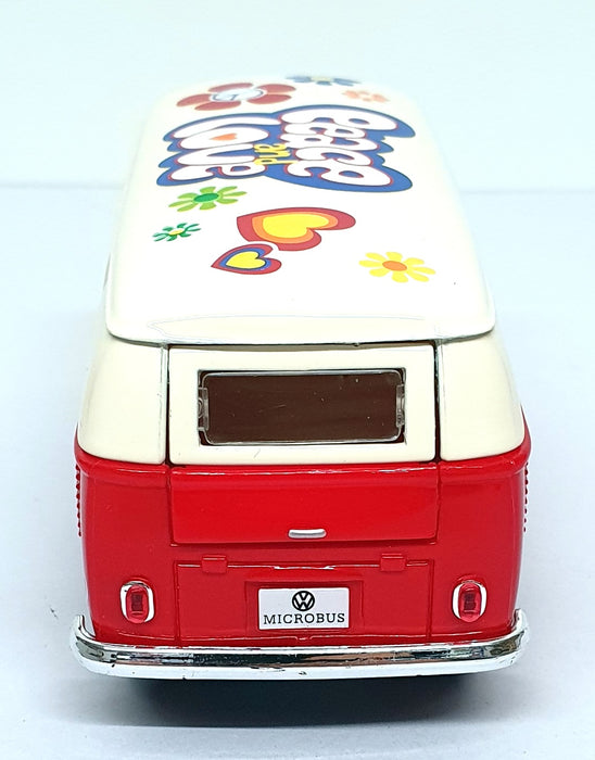 Kinsmart 1/32 Scale Pull Back & Go TY4226 - 1962 Volkswagen Classical Bus - Red