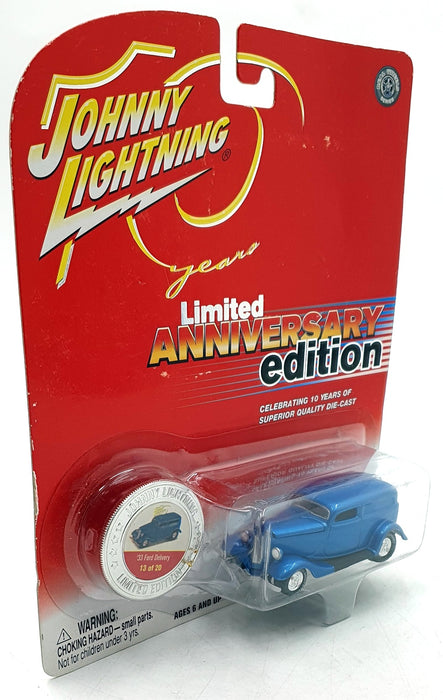 Johnny Lightning 1/64 Scale 992-01 - 1933 Ford Delivery Van - Met. Blue