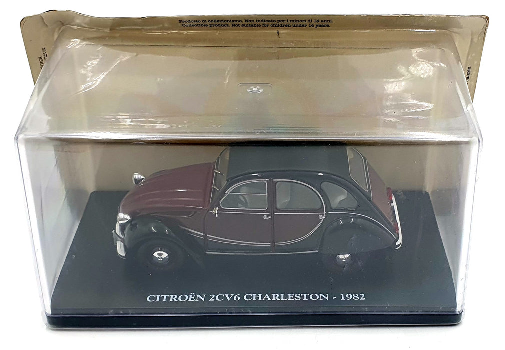 Altaya 1/24 Scale MX5ALA0002 - 1982 Citroen 2CV6 Charleston - Maroon/Black