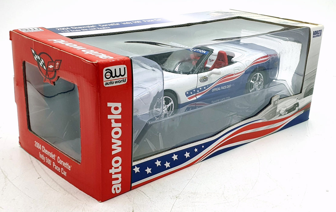 Auto World 1/18 Scale Diecast AW204/06 2004 Chevrolet Corvette Indy 500 Pace Car