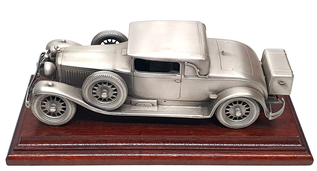 Danbury Mint 24cm Long Pewter 150326Q - 1929 Minerva Type AC Coupe + Plinth