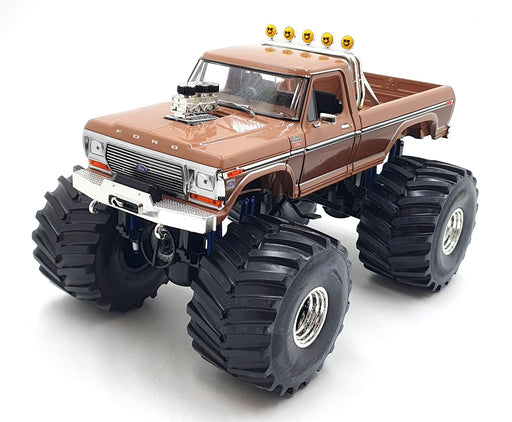 Greenlight 1/18 Scale 13557 BFT Ford F-350 Monster Truck Two-Tone Brown