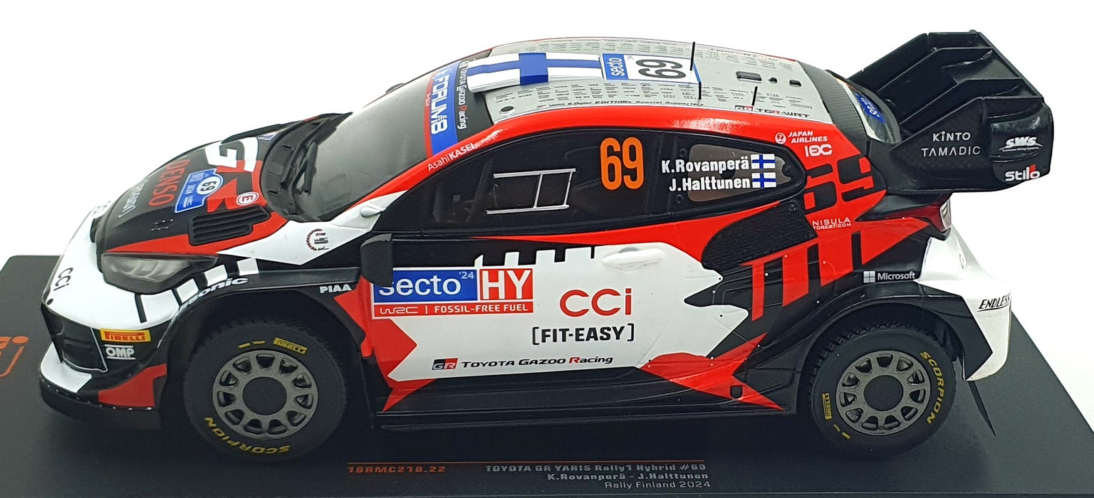 Ixo 1/18 Scale 18RMC218.22 - Toyota GR Yaris Rally1 Hybrid #69 Finland 2024