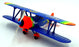 Racing Champions Approx 28cm Wingspan 00502 - Biplane 1995 Champion #24 - Blue
