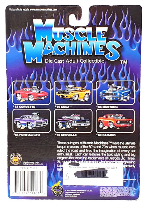 Muscle Machines 1/64 Scale 71161 02-07 - 1955 Chevrolet Chevy - Orange