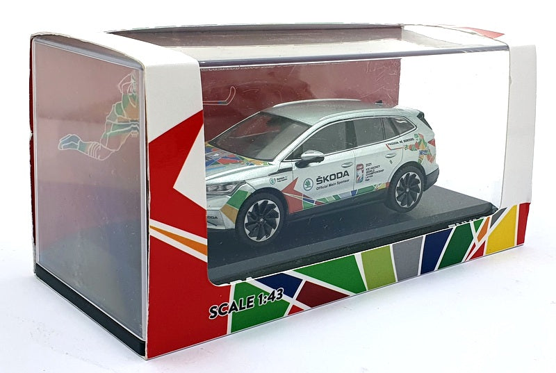 I-Scale 1/43 Scale 01425J Skoda Enyaq 2012 Ice Hockey Championship Latvia Silver