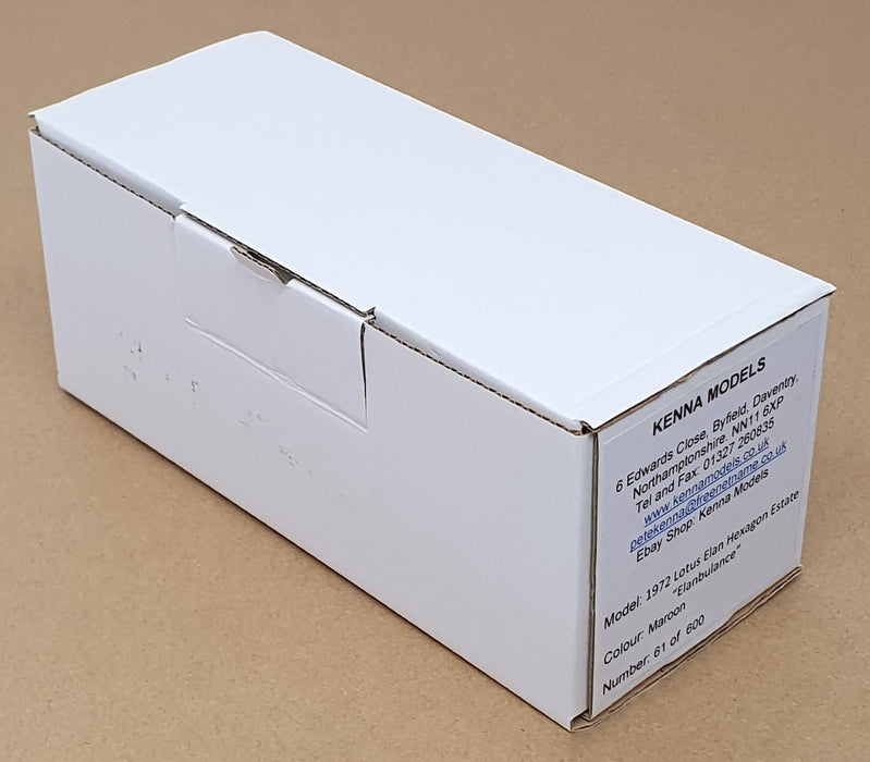 Kenna Models 1/43 Scale 61of600 - 1972 Lotus Elan Hexagon Estate - Maroon