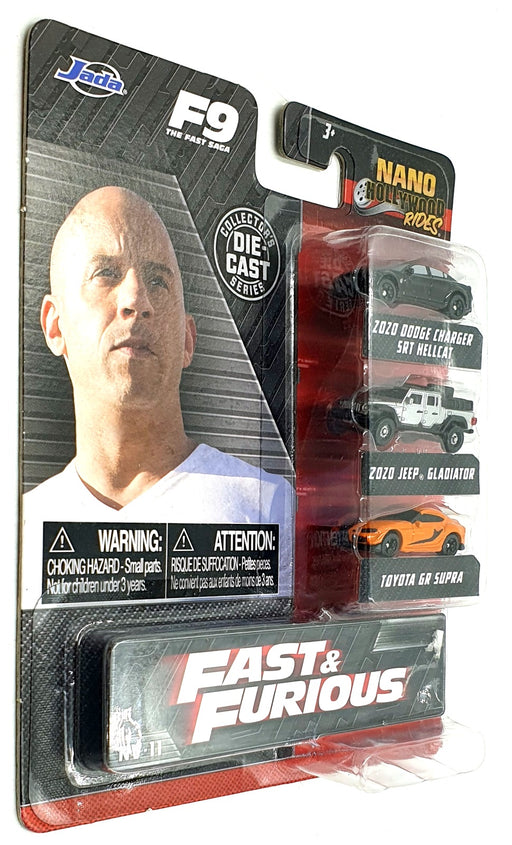 Jada Approx 4cms long 32481 - Fast & Furious 3 Piece Set Dodge, Jeep and Toyota 