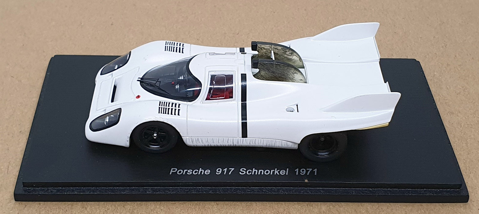 Spark Model 1/43 Scale S1899 - Porsche 917 Schnorkel 1971 Test Car - White