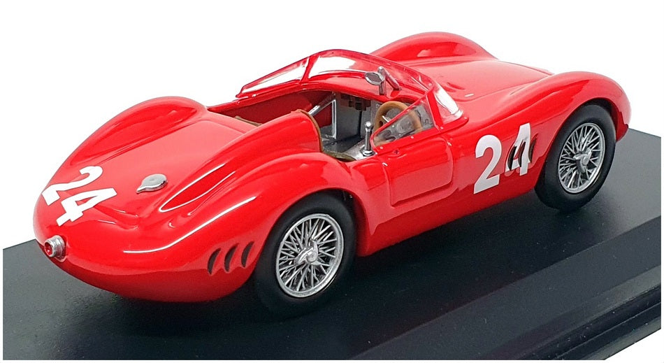 Leo Models 1/43 Scale LE24R - 1957 Maserati 200 SI Race Car #24 - Red