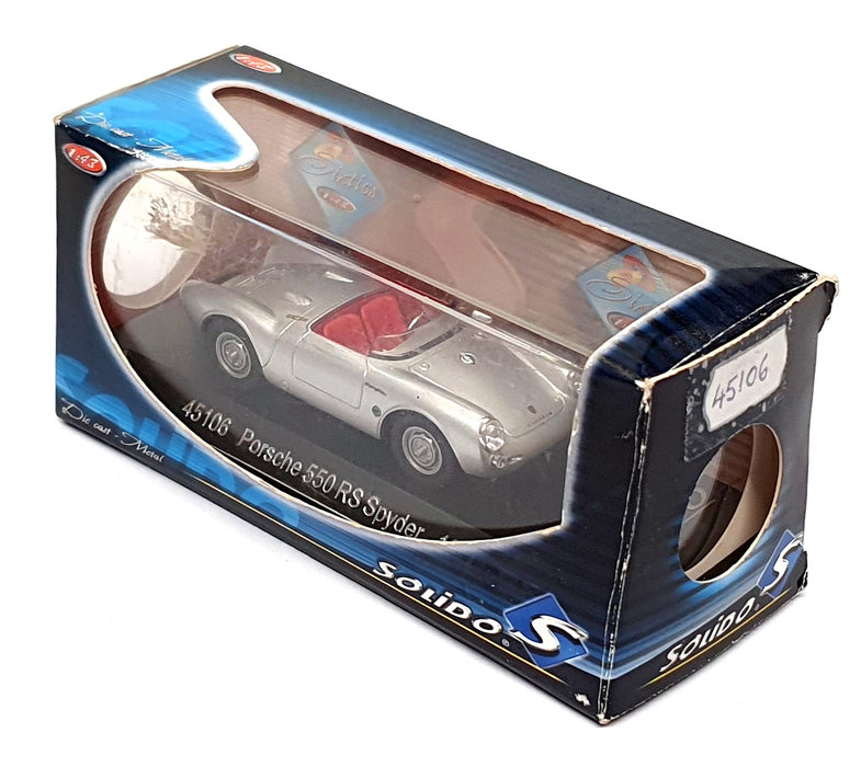 Solido 1/43 Scale Diecast 45106 - 1955 Porsche 550 RS Spyder - Silver