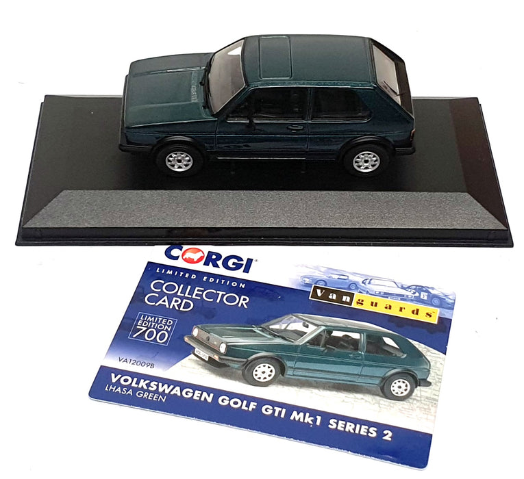 Vanguards 1/43 Scale VA12009B - Volkswagen Golf GTI Mk1 Series 2 - Lhasa Green