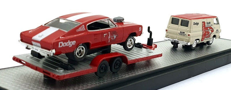 Castline M2 Machines 1/64 Scale DR59 '67 Dodge A100 Van & '66 Charger Gasser