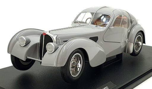 Solido 1/18 Scale Diecast S1802106 - 1937 Bugatti Type 57 SC Atlantic Mat Silver