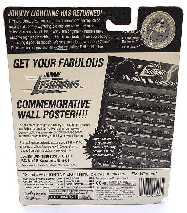 Johnny Lightning 1/64 Scale 00106 - The Challengers Movin' Van - Yellow