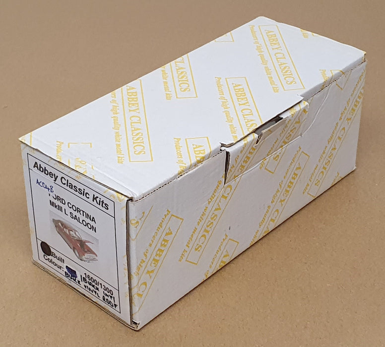 Abbey Classics 1/43 Scale AC04B Ford Cortina Mk3 Saloon - Black/Black Vinyl Roof