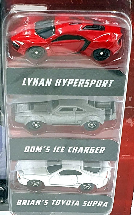 Jada Approx 4cms long 32482 3 Piece Set Lykan Hypersport Charger Toyota F&F