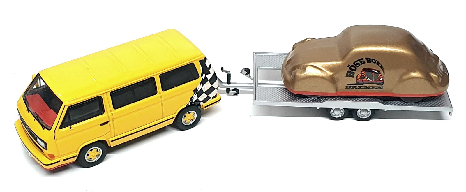 Premium ClassiXXS 1/43 Scale 13057 VW T3b Bus & Veiled Kaffer Bose Boxer Bremen