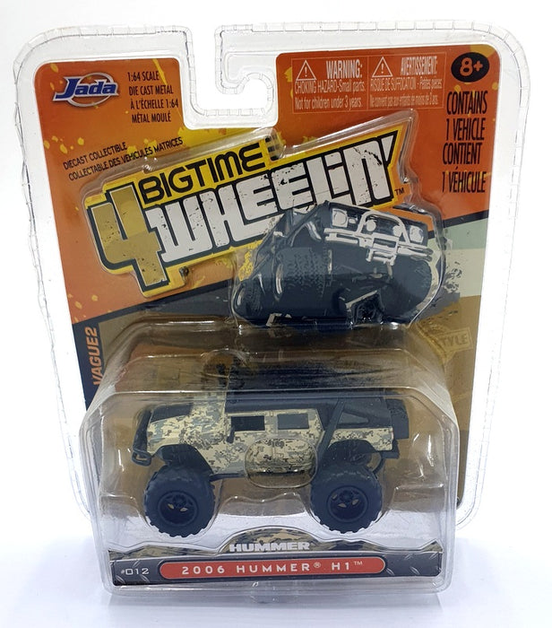 Jada 4Wheelin 1/64 Scale 14013 - 2006 Hummer H1 - Camouflage/Black