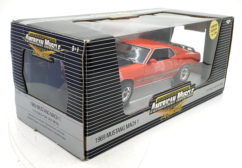 Ertl 1/18 Scale Diecast 39222 - 1969 Ford Mustang Mach 1 - Red