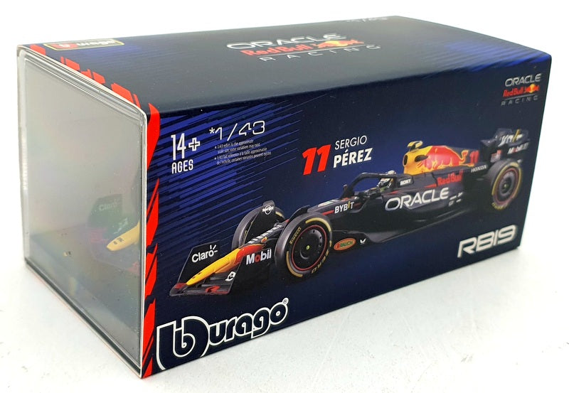 Burago 1/43 Scale 18-38083 - F1 Red Bull RB19 2023 #11 S.Perez