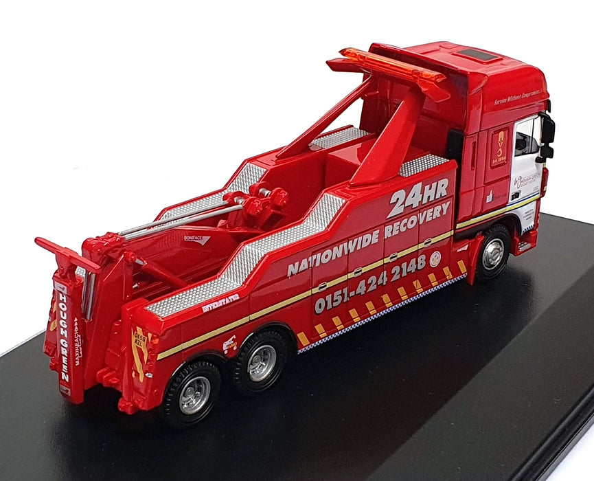 Oxford Diecast 1/76 Scale DAF03REC - DAF Recovery Truck Hough Green - Red