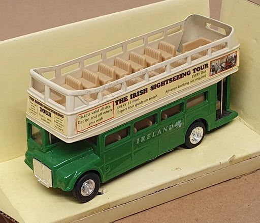 Kiddiefun 12cm Long Diecast 00938 - AEC Irish Sightseeing Bus - Green/White