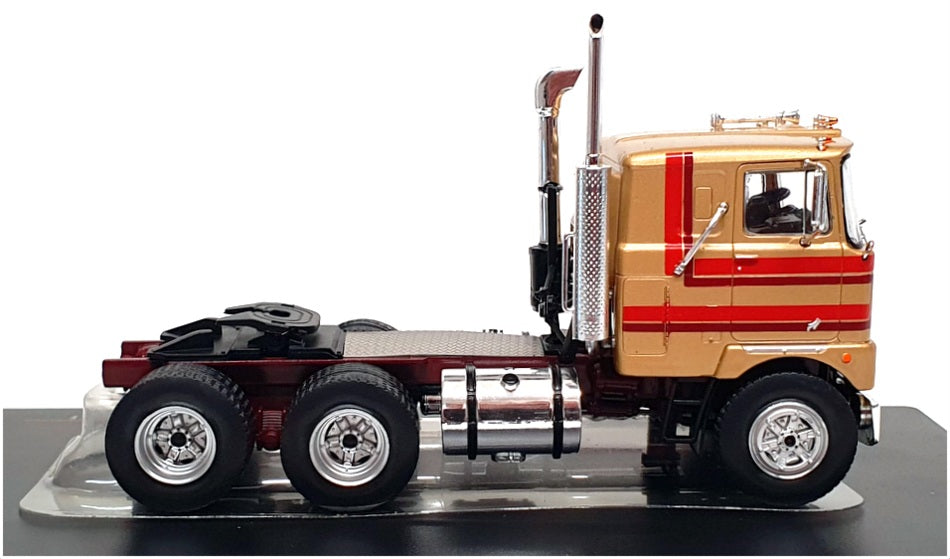 Ixo 1/43 Scale Diecast TR168.22 - 1977 Mack Serie F Truck - Gold/Red