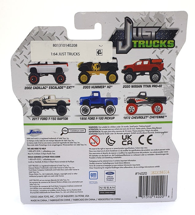Jada Just Trucks 1/64 Scale 14020 - 1972 Chevrolet Cheyenne - Black/Red