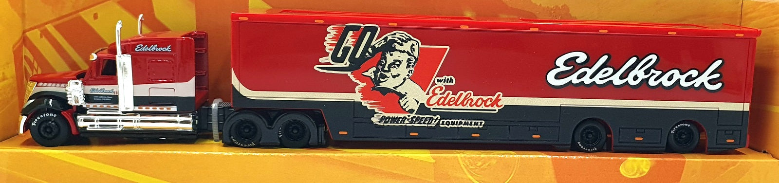 Maisto 1/64 Scale Diecast 12418 International Lonestar Haulage Truck Edelbrock