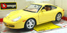 Burago 1/18 Scale 30085 - Porsche 911 Carrera - Yellow