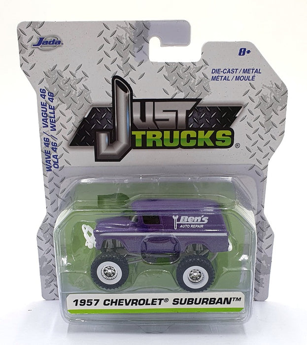 Jada Just Trucks 1/64 Scale 14020 - 1957 Chevrolet Suburban - Purple
