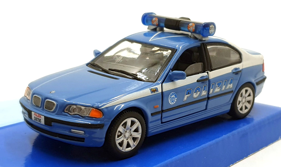 Cararama 1/43 Scale 210226A - BMW Polizia K61 Police Car - Blue