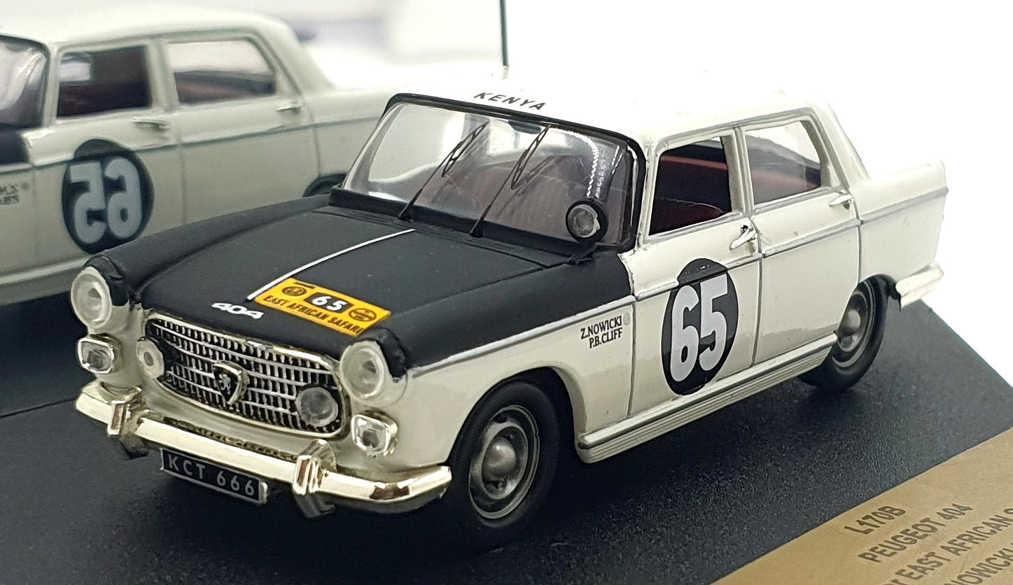 Vitesse 1/43 Scale L170B - Peugeot 404 #65 1st East African Safari 1963