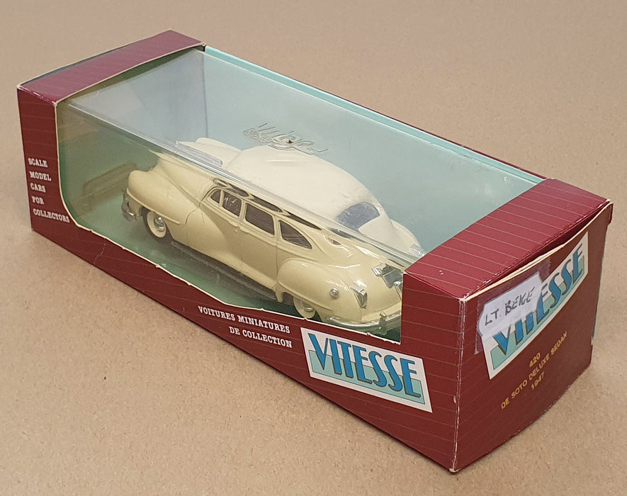 Vitesse 1/43 Scale Diecast 420 - 1947 De Soto Deluxe Sedan - Lt. Beige