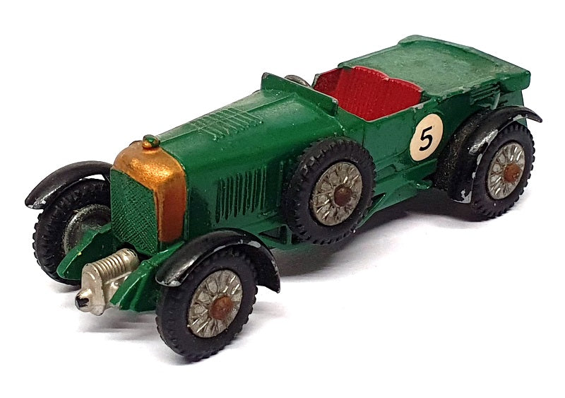 Matchbox 8cm Long Diecast MB01 - Bentley 41/2L Race Car #5 - Green