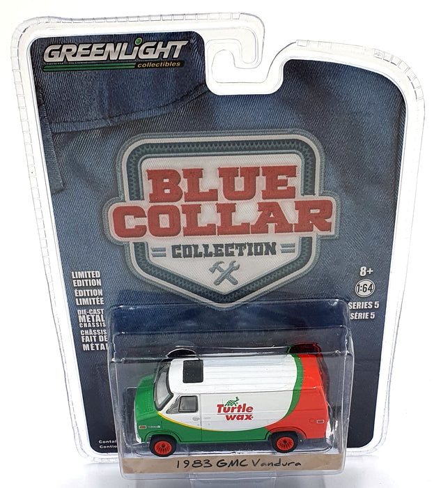 Greenlight 1/64 Scale 35120-E - 1983 GMC Vandura Van - White/Green